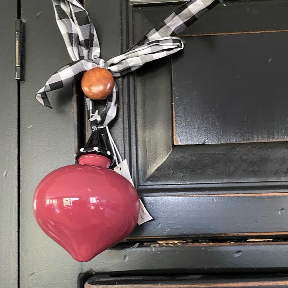 NWT Clay Chick Ceramics Solid Ornament w/Ribbon - Picture 3 of 6